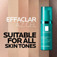 La Roche-Posay Effaclar AZ gel texture applied to skin