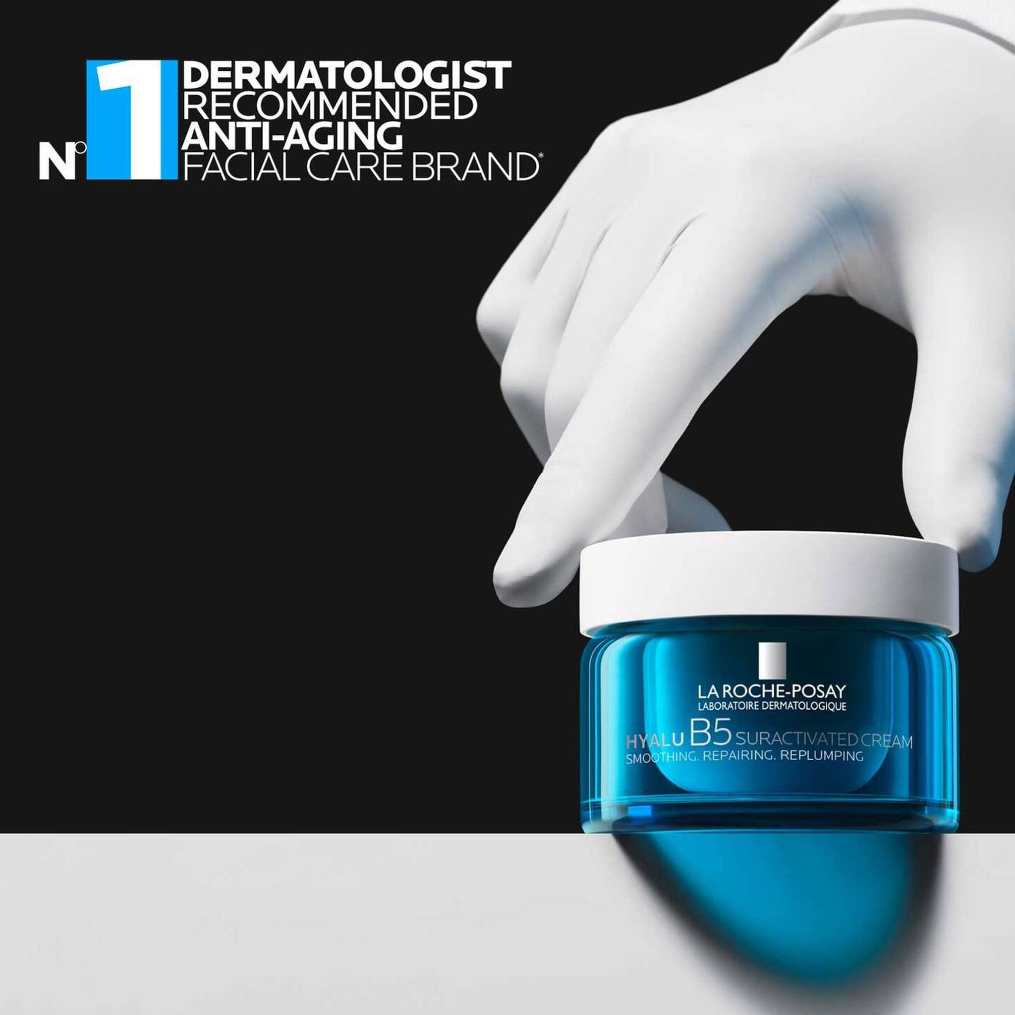 La Roche-Posay Hyalu B5 cream jar dermatologist recommended anti-aging brand 4