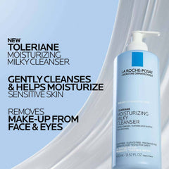 Toleriane Moisturizing Milky Cleanser gently cleanses sensitive skin