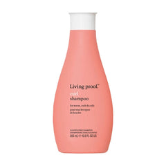 Living Proof Curl Shampoo 12 oz sulfate free shampoo bottle for waves curls and coils on white
