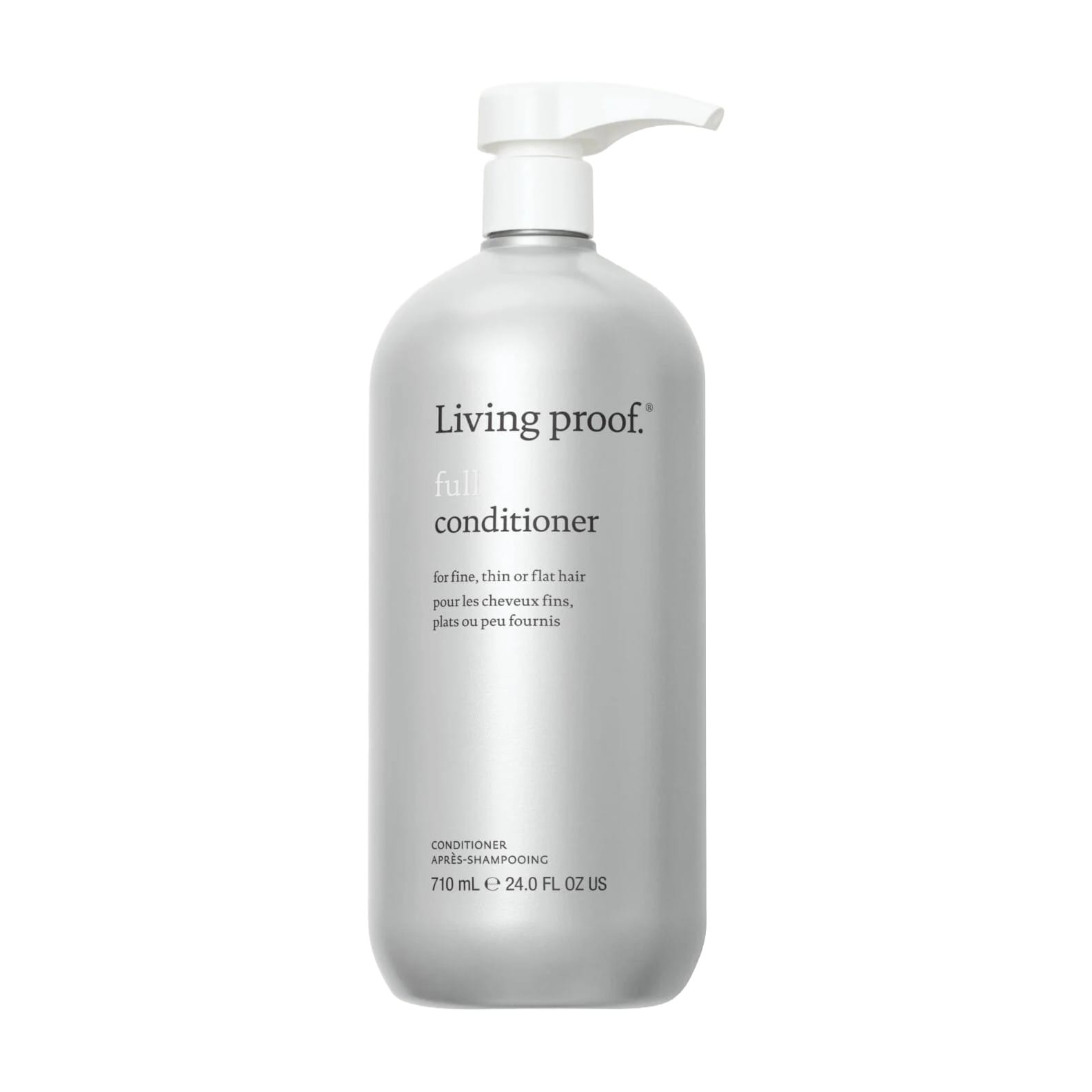 Living Proof Full Conditioner 24 oz volumizing conditioner pump bottle for fine thin or flat hair on white