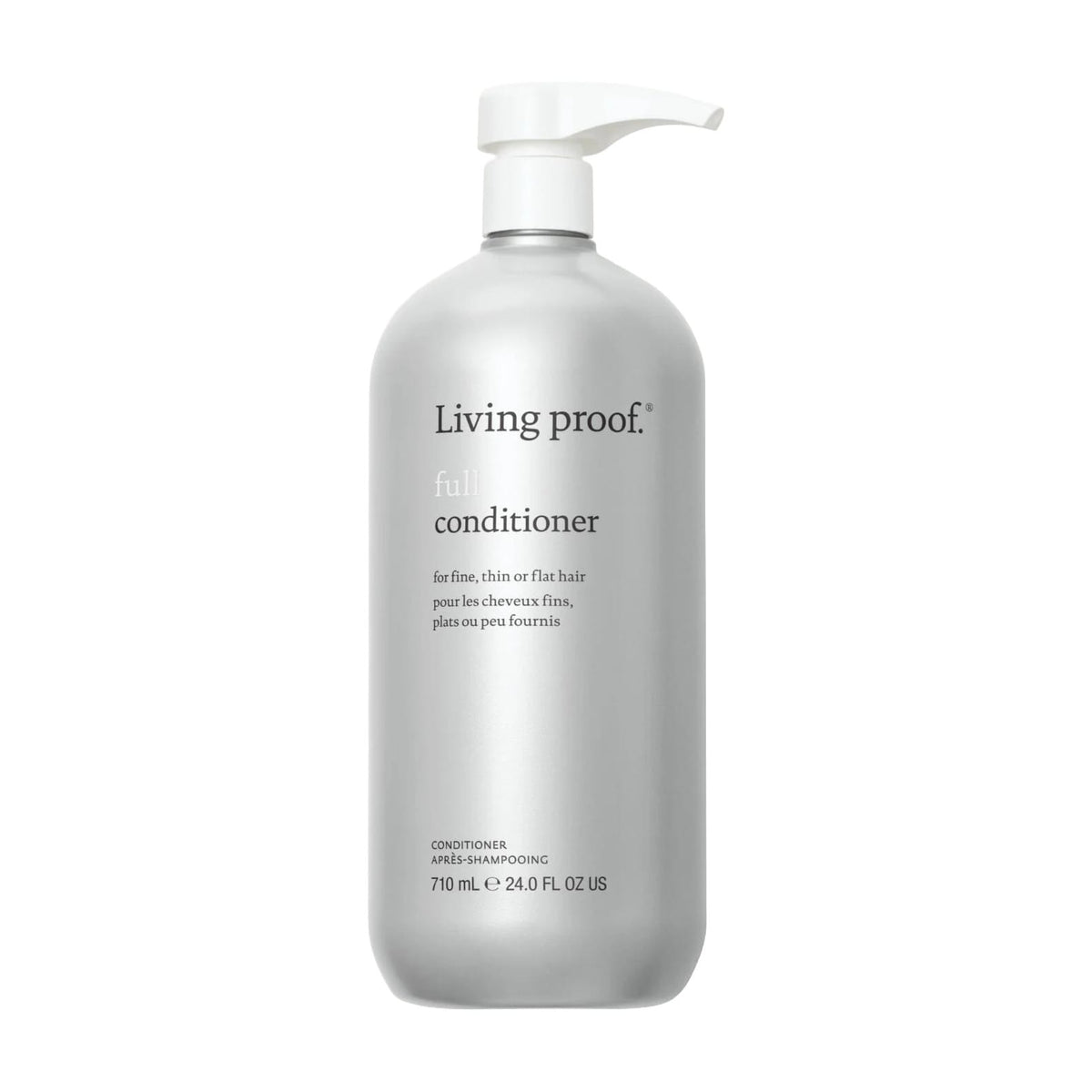Living Proof Full Conditioner 24 oz volumizing conditioner pump bottle for fine thin or flat hair on white