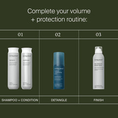 Living Proof volume routine with Full Shampoo and Conditioner Leave-In Conditioning Spray and Full Dry Volume Spray