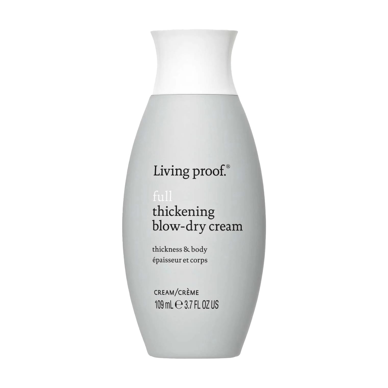 Living Proof Full Thickening Blow-Dry Cream 3.7 oz styling cream for thickness and body on white