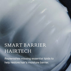Living Proof Moisture Rescue Mask texture with Smart Barrier Hairtech that replenishes lipids to restore moisture