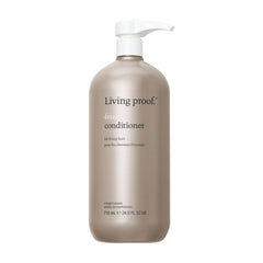 Living Proof No Frizz Conditioner 24 oz jumbo smoothing conditioner pump bottle for frizzy hair on white