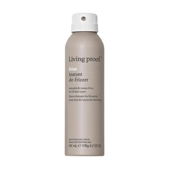 Living Proof No Frizz Instant De-Frizzer 6.2 oz dry finishing spray that smooths and tames frizz on white
