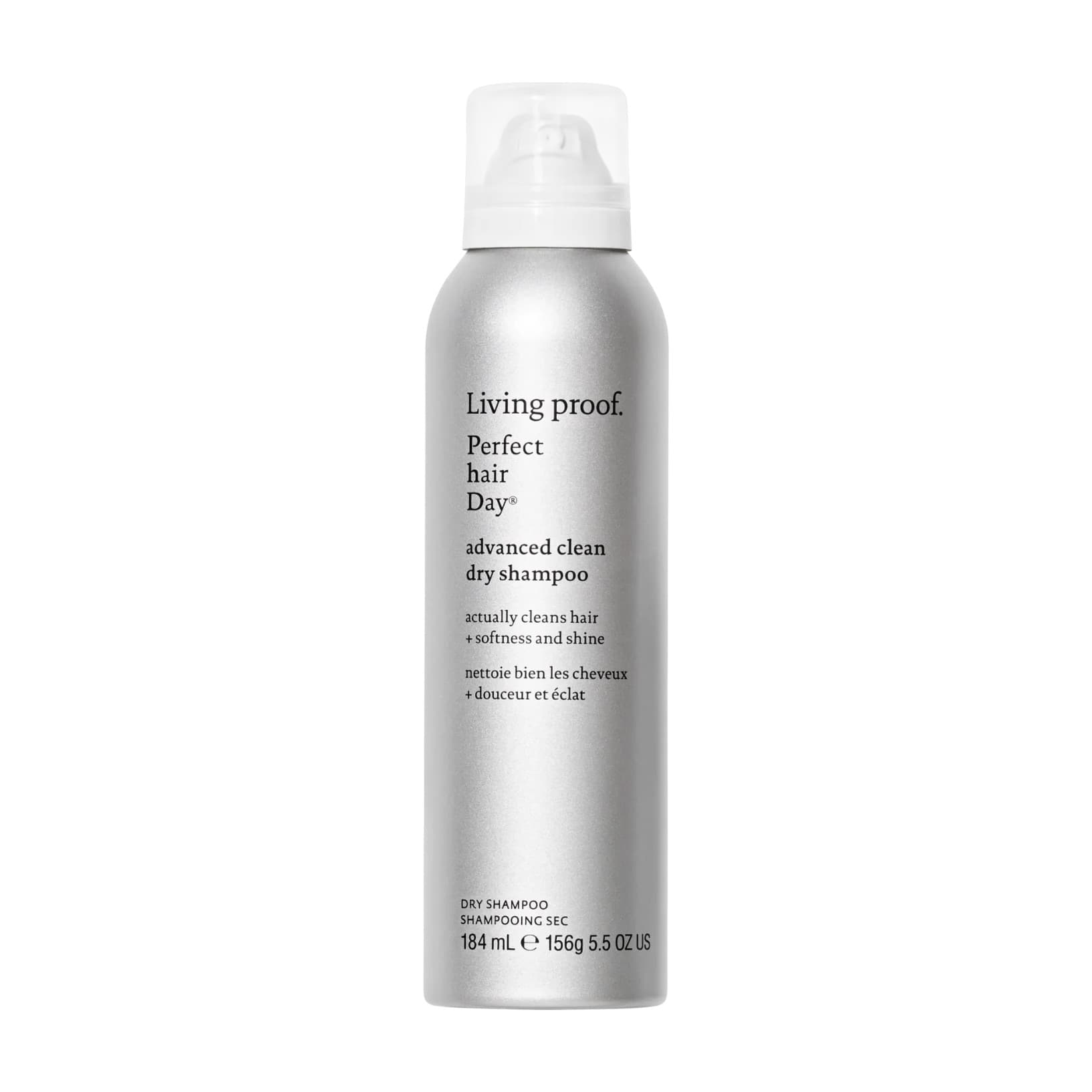 Living Proof Perfect Hair Day Advanced Clean Dry Shampoo 5.5 oz aerosol that cleans hair and adds softness and shine