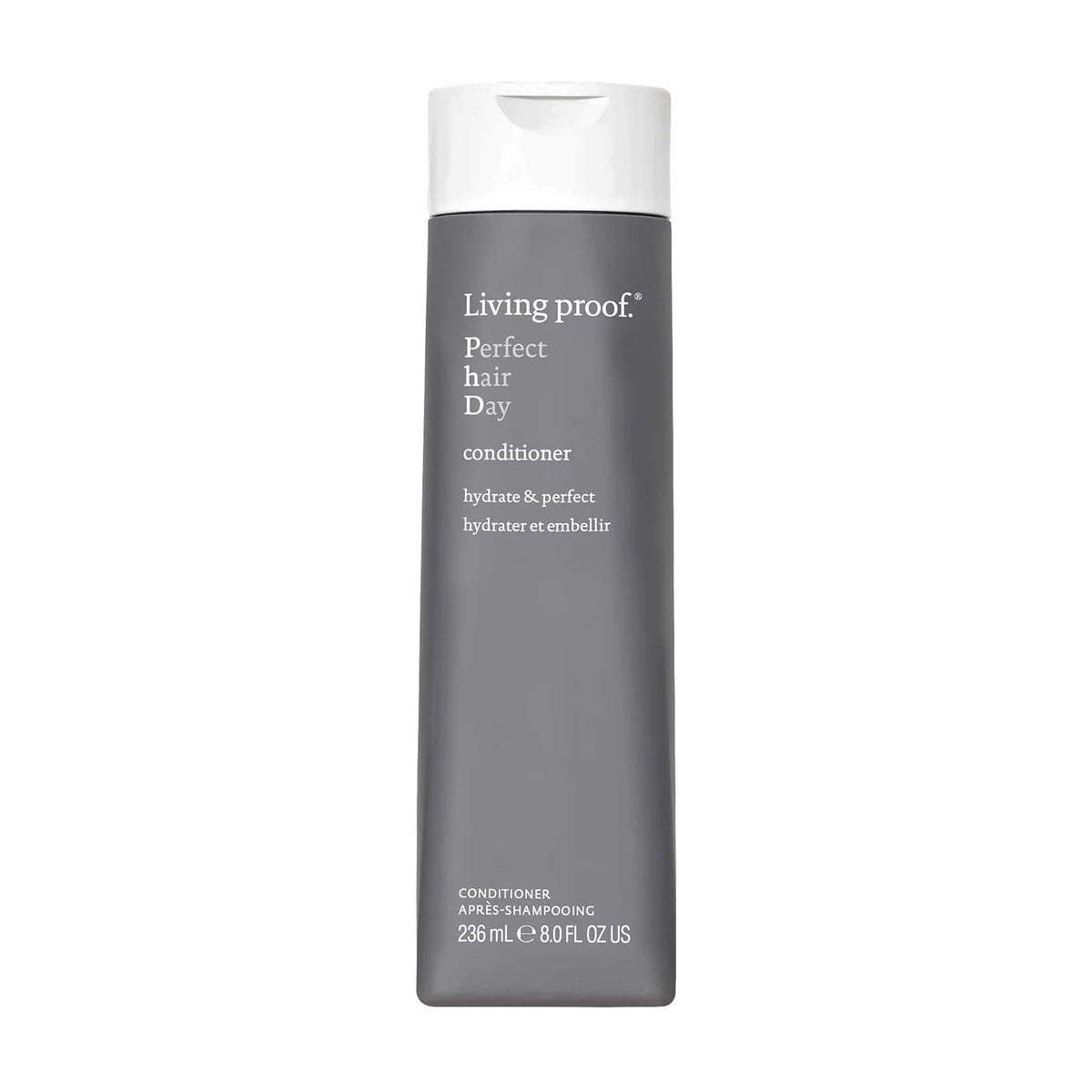 Living Proof Perfect Hair Day Conditioner 8 oz in classic flip-cap bottle to hydrate and perfect hair