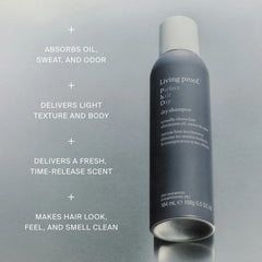 Living Proof Perfect hair Day Dry Shampoo benefits to absorb oil sweat and odor with a fresh time release scent