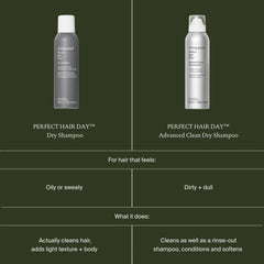 Living Proof Perfect hair Day Dry Shampoo vs Advanced Clean Dry Shampoo comparison for oily or dull hair