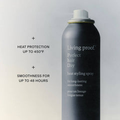 Perfect hair Day Heat Styling Spray can with heat protection up to 450F and smoothness for up to 48 hours