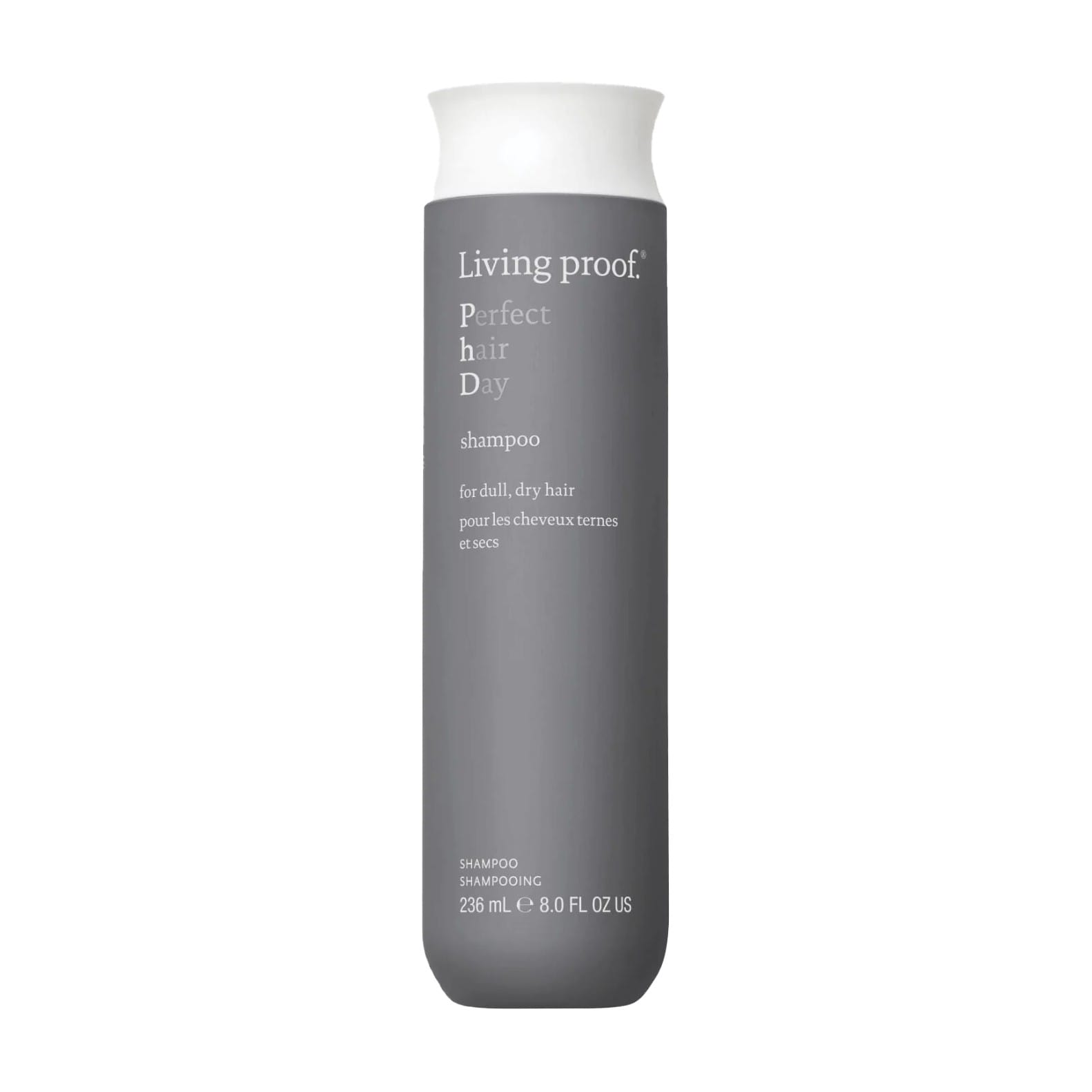 Living Proof Perfect hair Day Shampoo 8 oz hydrating shampoo for dull dry hair on white