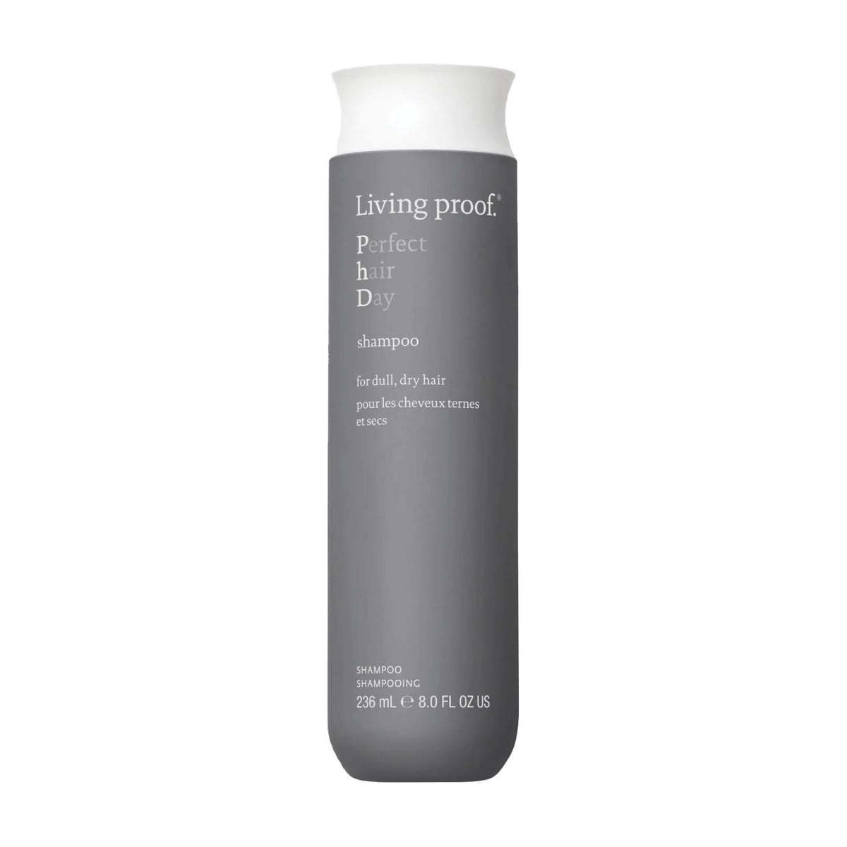 Living Proof Perfect hair Day Shampoo 8 oz hydrating shampoo for dull dry hair on white