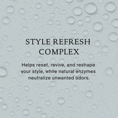 Style Refresh Complex with natural enzymes that reset revive and reshape your style and neutralize odors