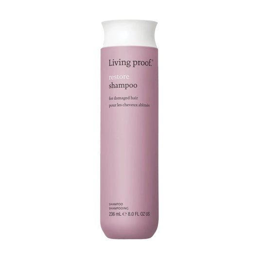 Living Proof Restore Shampoo 8 oz repairing shampoo for damaged hair on white