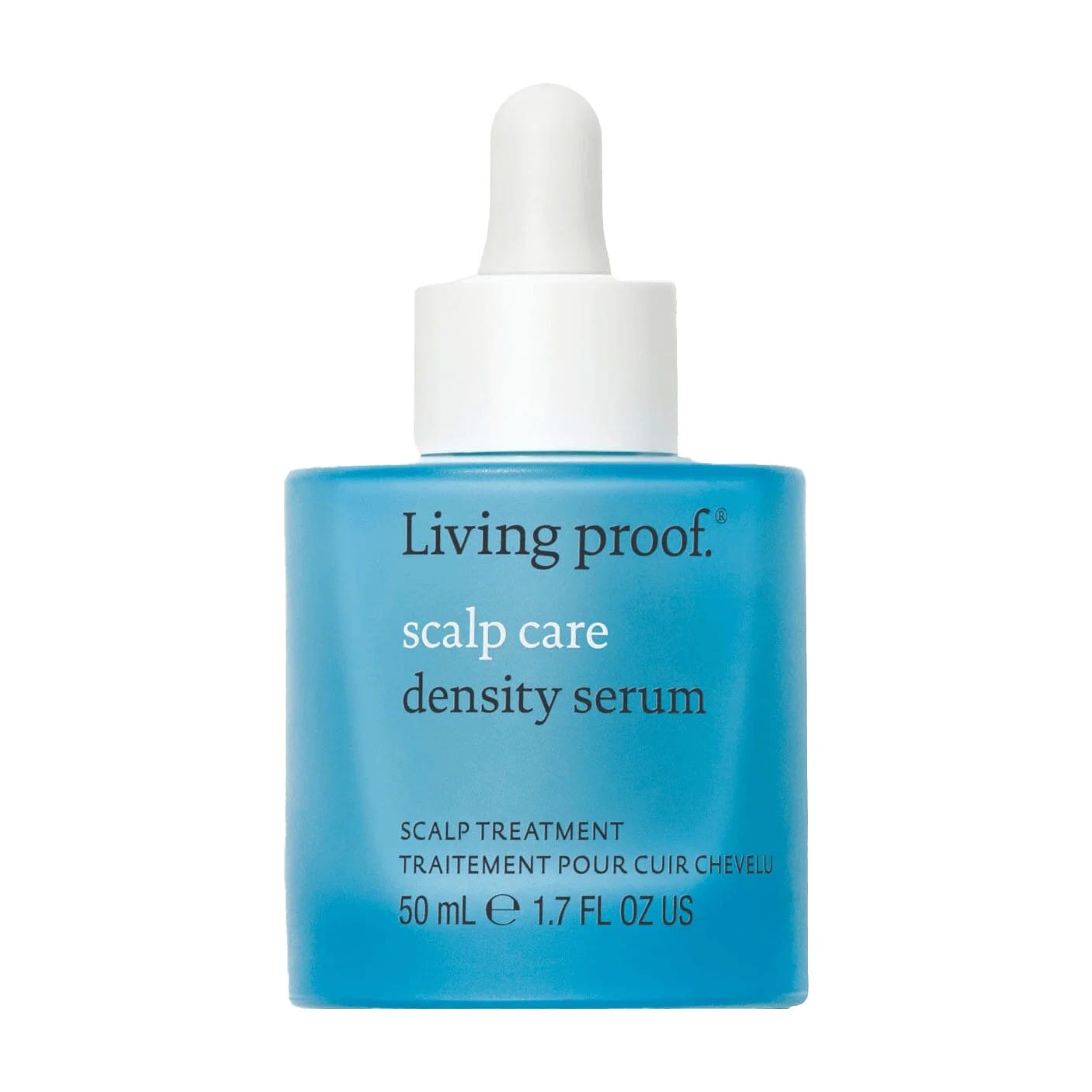 Living Proof Scalp Care Density Serum 1.7 oz dropper bottle scalp treatment for thicker fuller hair on white