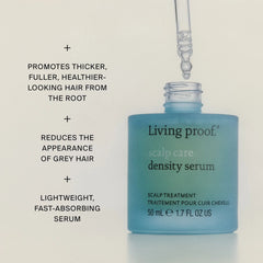 Density Serum dropper bottle that promotes thicker fuller hair and reduces the look of grey in a lightweight formula
