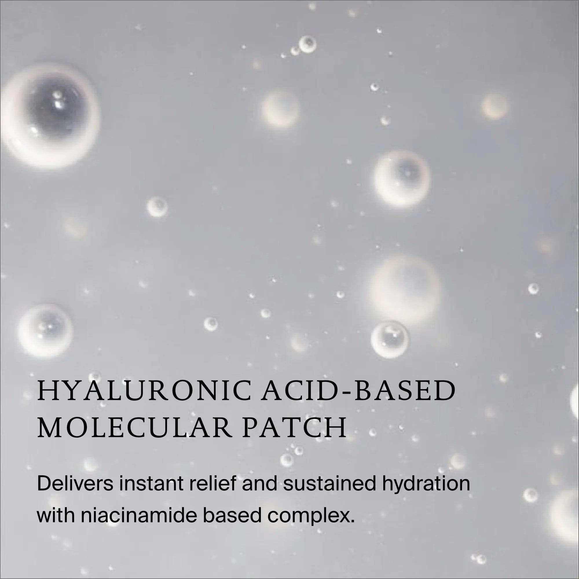 Dry Scalp Treatment hyaluronic acid-based molecular patch with niacinamide for instant relief and lasting hydration