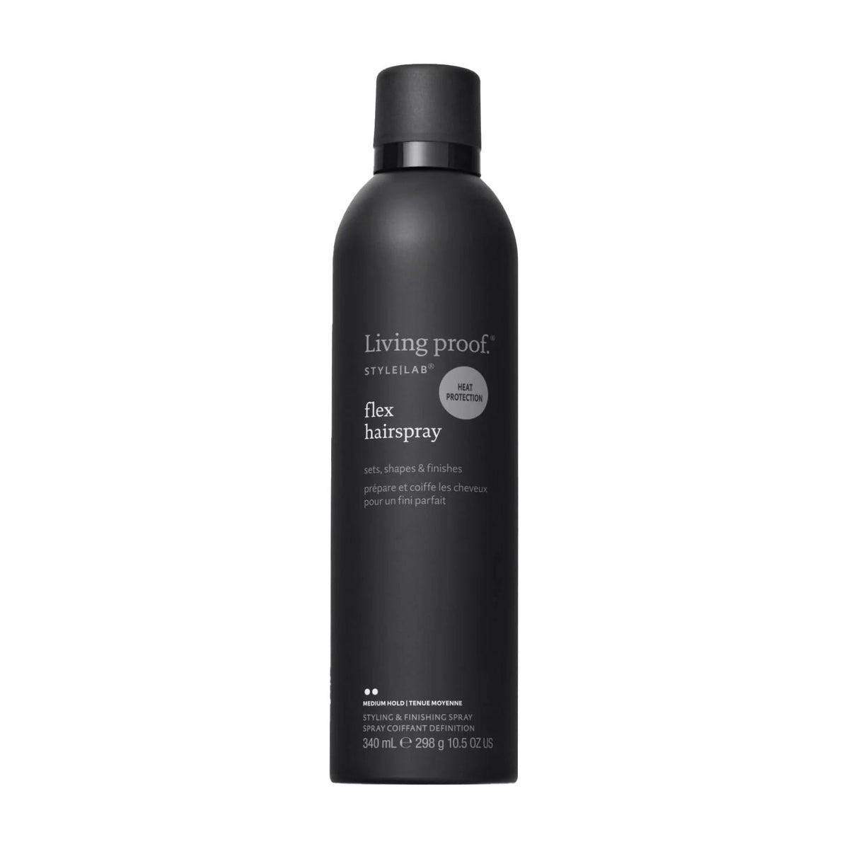 Living Proof Style Lab Flex Hairspray 10.5 oz jumbo size medium hold hairspray with heat protection on white