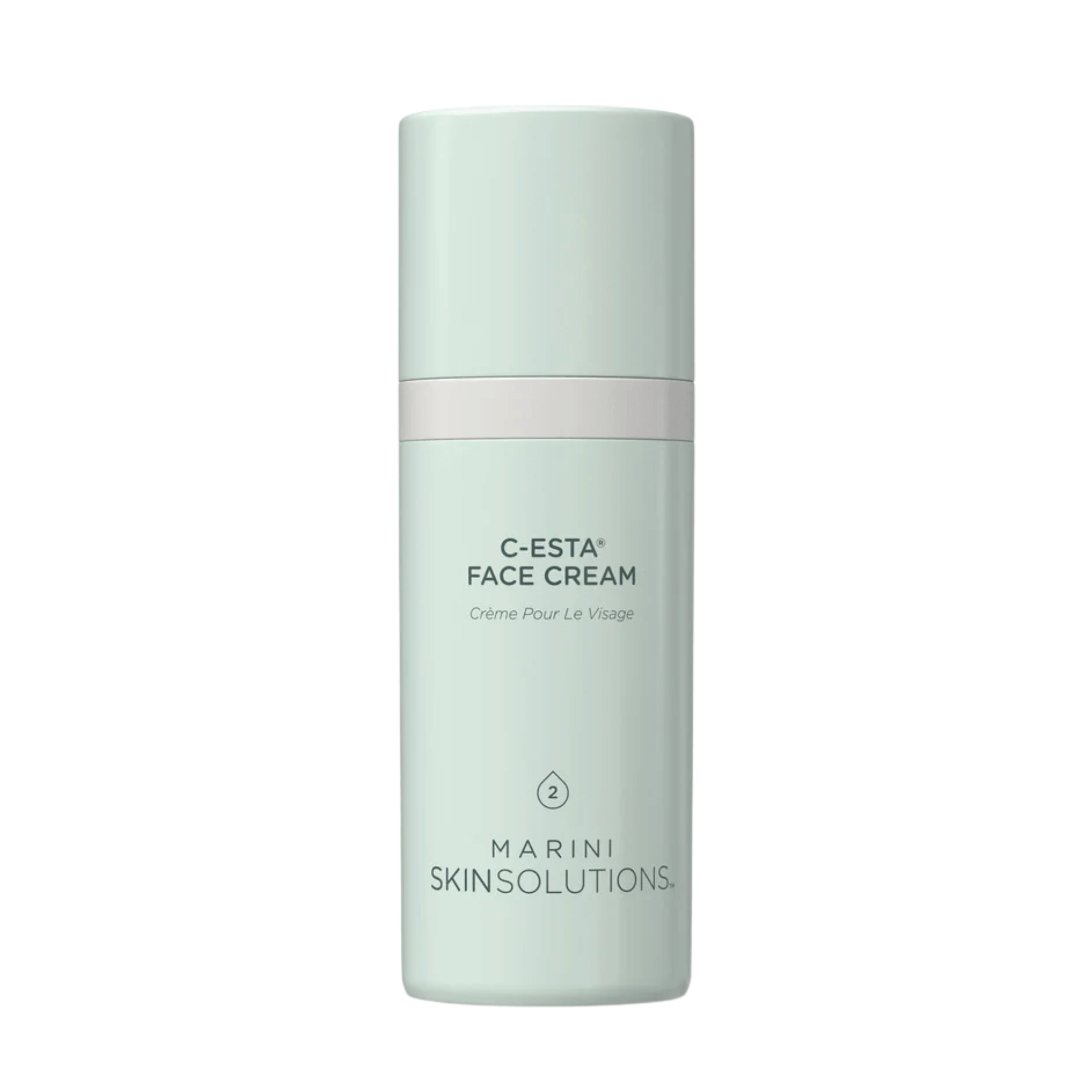 Marini Skinsolutions C-ESTA Face Cream sage green bottle on white background