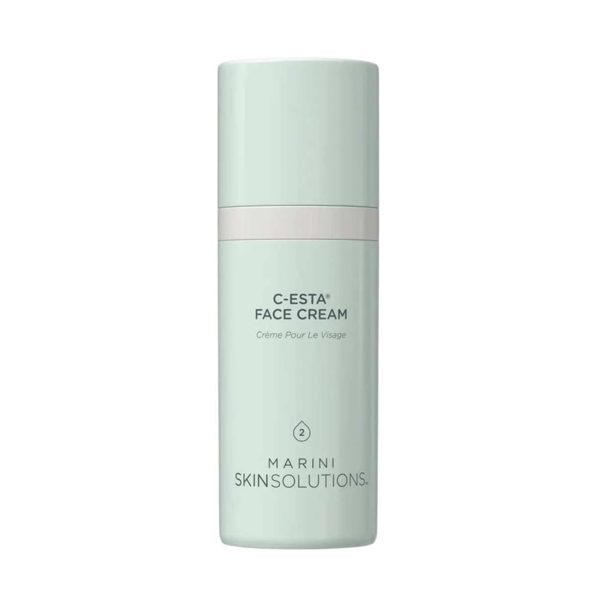 Marini Skinsolutions C-ESTA Face Cream sage green bottle on white background