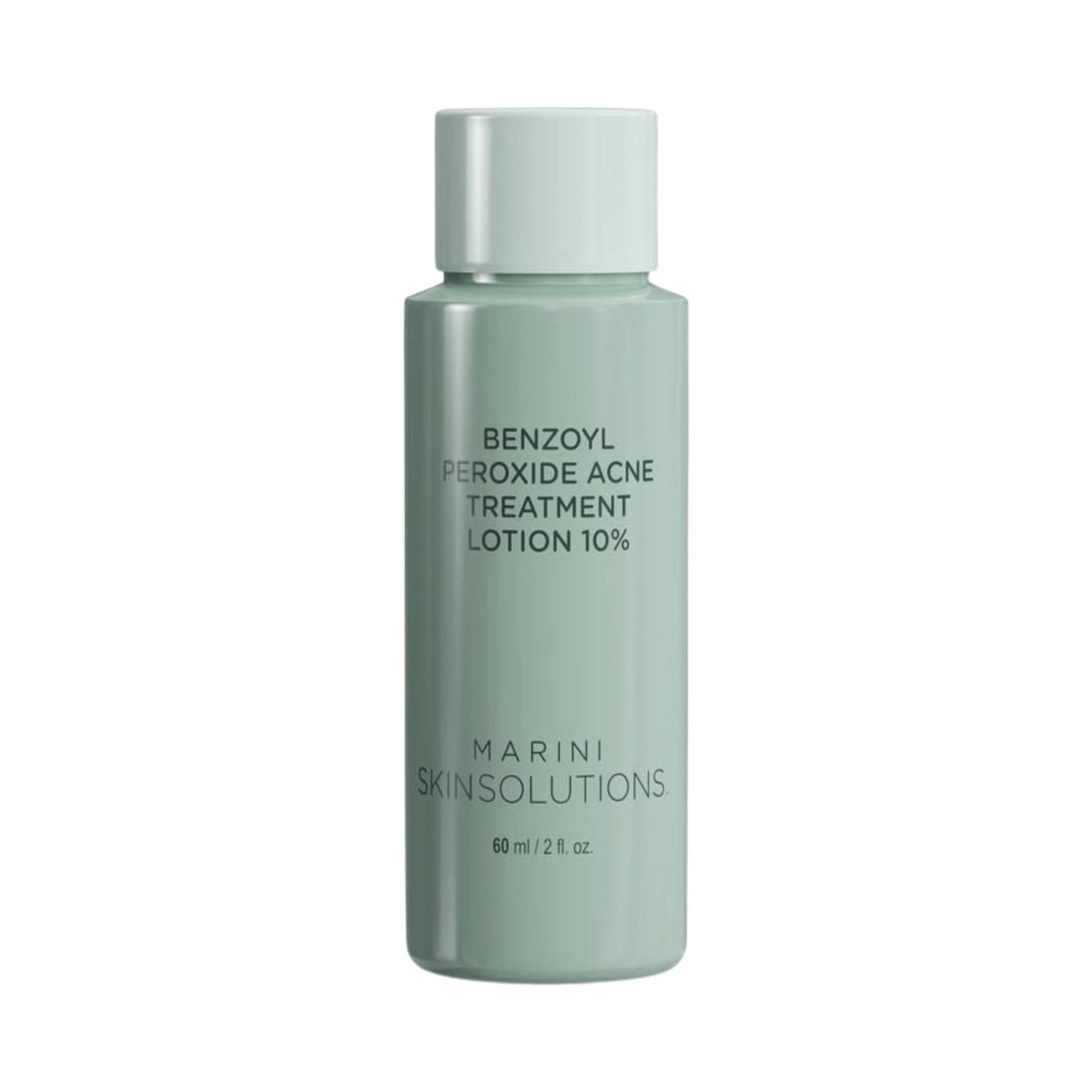 Marini Skin Solutions Benzoyl Peroxide Acne Treatment Lotion 10% sage green bottle 60ml