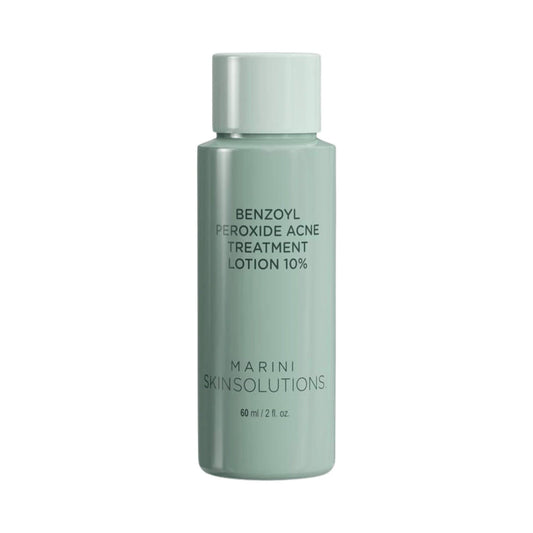 Marini Skin Solutions Benzoyl Peroxide Acne Treatment Lotion 10% sage green bottle 60ml