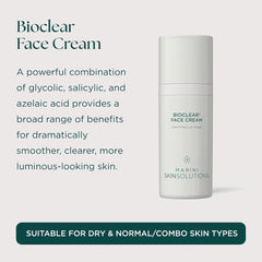 Bioclear Face Cream benefits and key ingredients glycolic acid azelaic acid and salicylic acid for clearer skin
