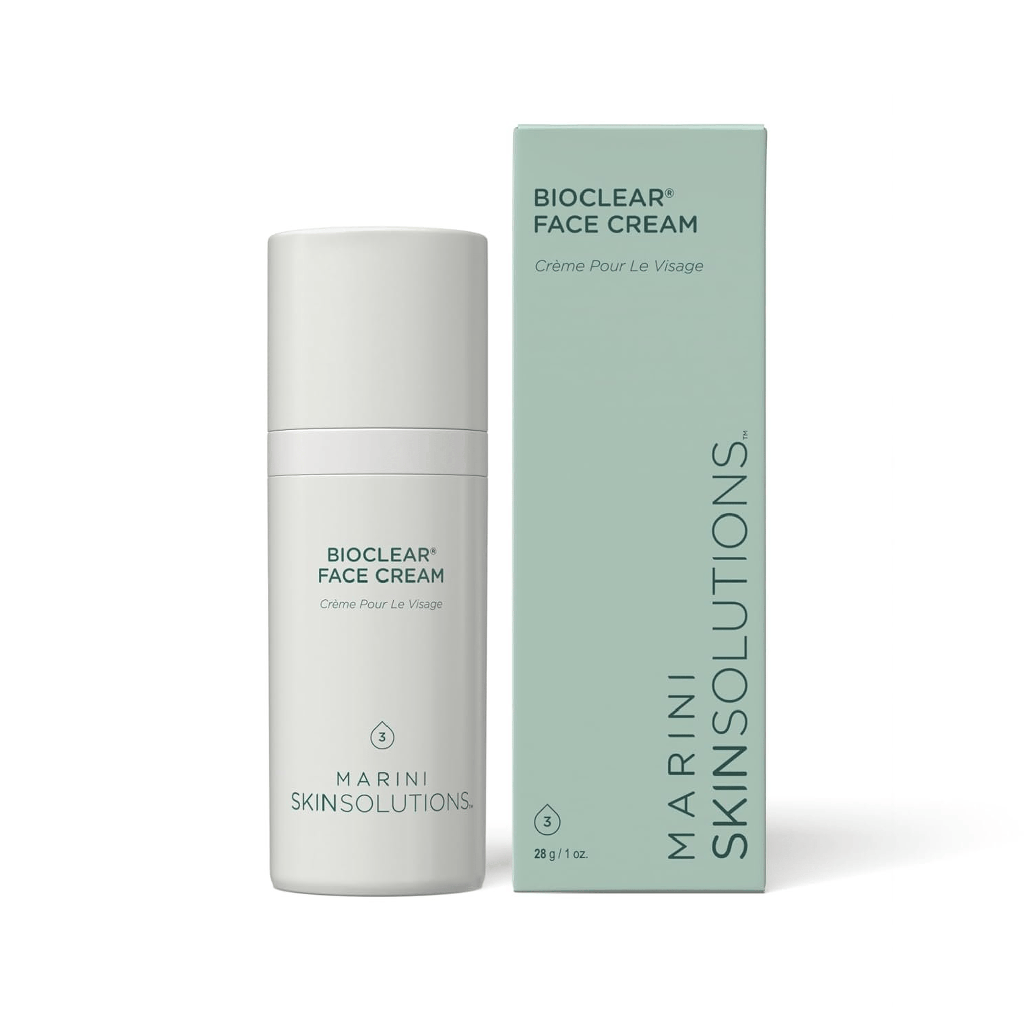 Marini Skinsolutions Bioclear Face Cream 28g bottle and box