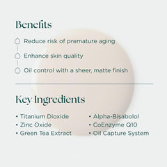 Marini Physical Protectant Tinted SPF 45 benefits and key ingredients including zinc oxide green tea CoEnzyme Q10