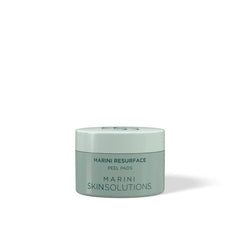 Marini Skin Solutions Resurface Peel Pads jar with light green lid on white background