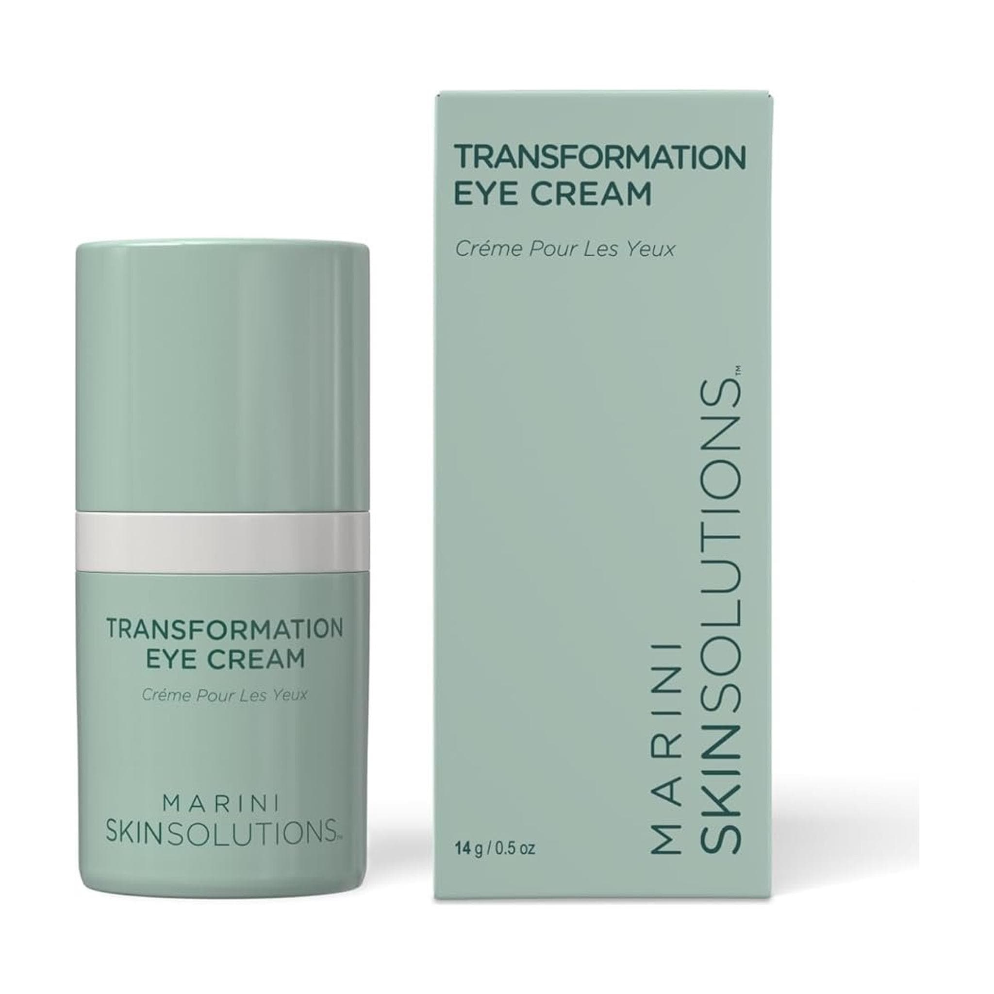 Marini Skin Solutions Transformation Eye Cream 14g jar and box on white background