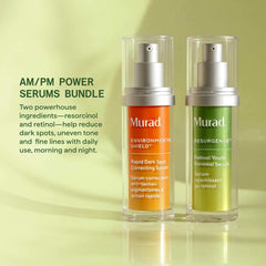 Murad AM PM power serums bundle with resorcinol and retinol