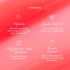 Naked Sundays PoutScreen SPF50 lip treatment ingredients including peptides and jojoba seed oil 4