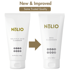 NoLIO New & Improved Cleanser Before and After