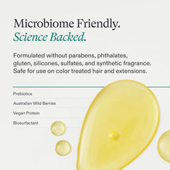 Nutrafol Root Purifier microbiome friendly formula with prebiotics and vegan protein
