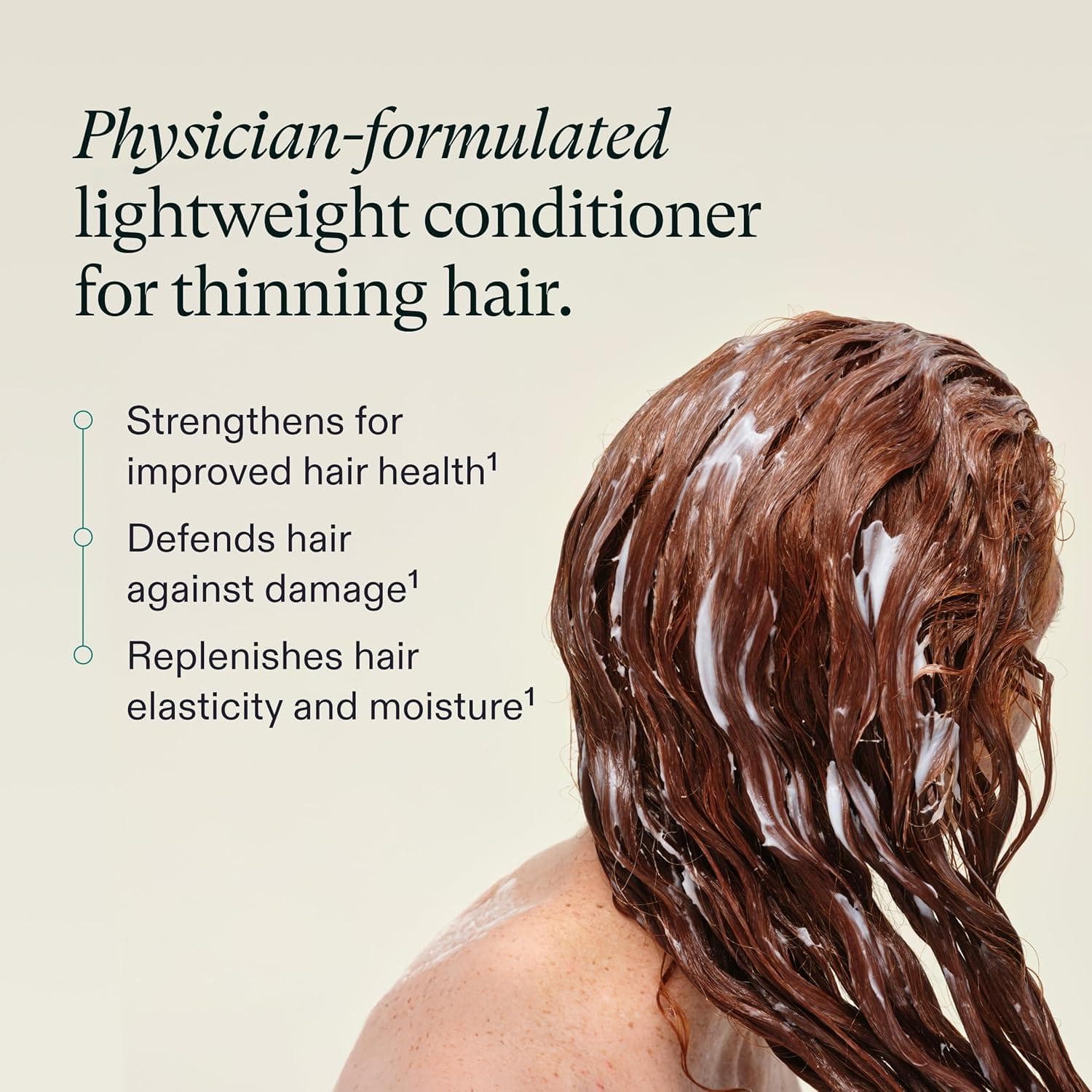 Physician formulated Nutrafol Strand Defender conditioner benefits for thinning hair