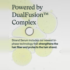 Nutrafol Strand Serum bi-phase DualFusion Complex that strengthens the hair fiber and protects each strand