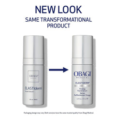 Obagi Medical ElastiDerm Firming Facial Serum new packaging versus old bottle comparison