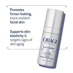 Obagi Medical ElastiDerm Firming Facial Serum promotes firmer skin elasticity and targets aging