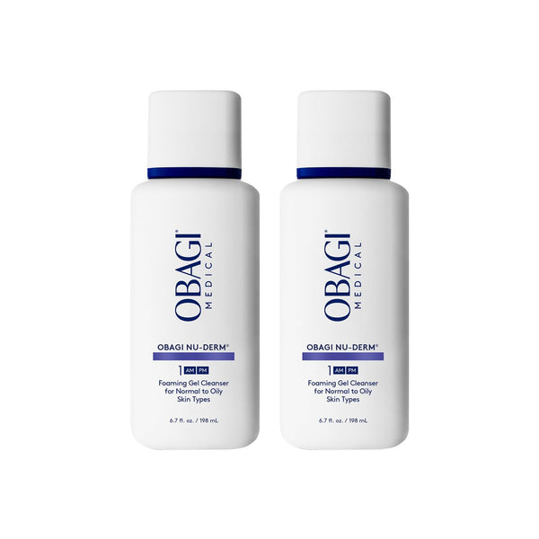 Obagi Nu-Derm Foaming Gel Cleanser 2-Pack | Pore-Cleansing Duo
