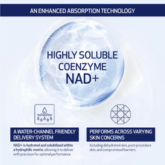 Obagi Nu-Gen highly soluble coenzyme NAD+ enhanced absorption technology for hydrated and compromised skin. Available at Exclusive Beauty Club.