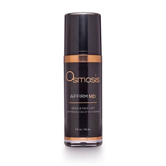 Osmosis Affirm MD Neck and Face Lift serum 1 fl oz bottle with copper accents on white background
