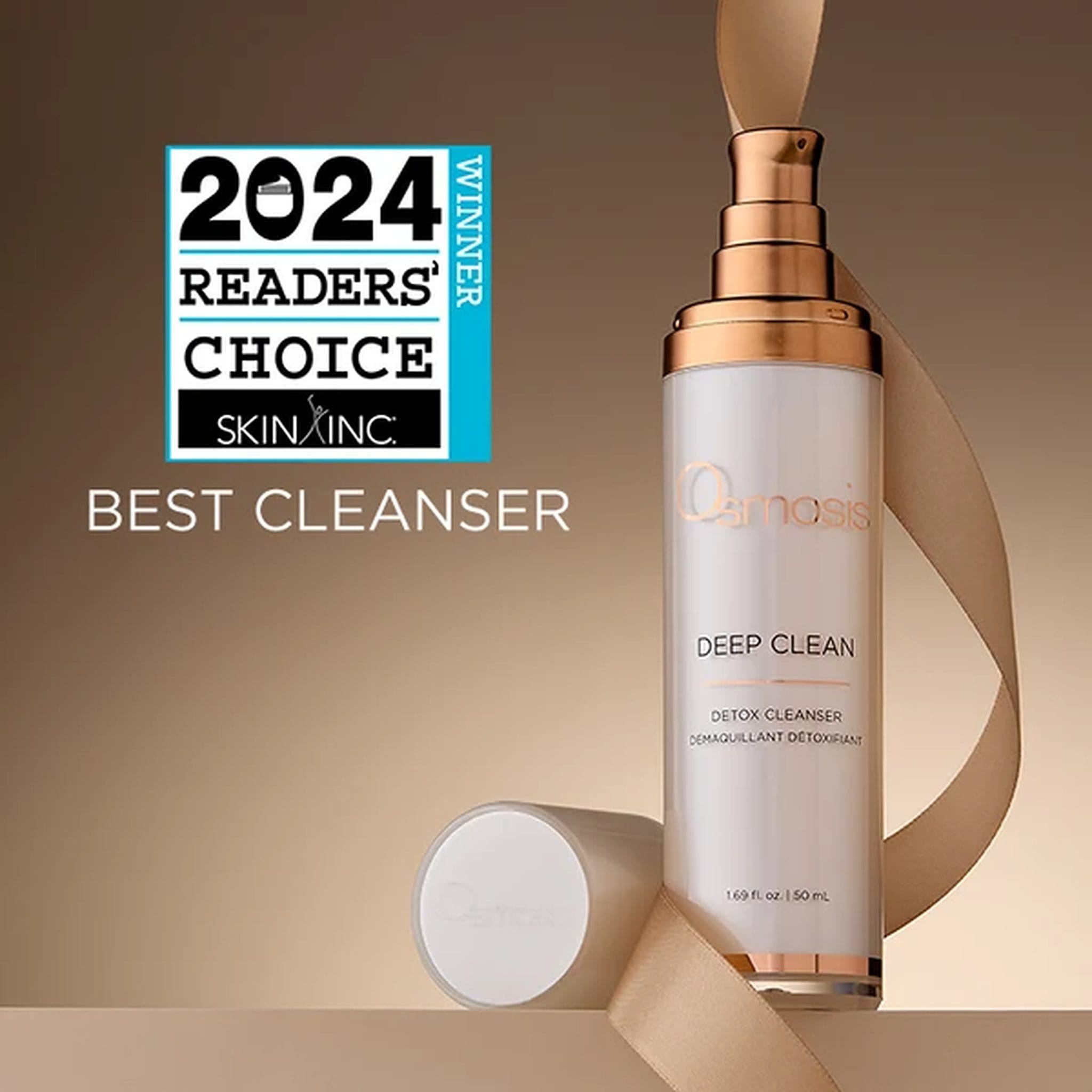 Osmosis Deep Clean cleanser winner of Skin Inc 2024 Readers Choice Best Cleanser award