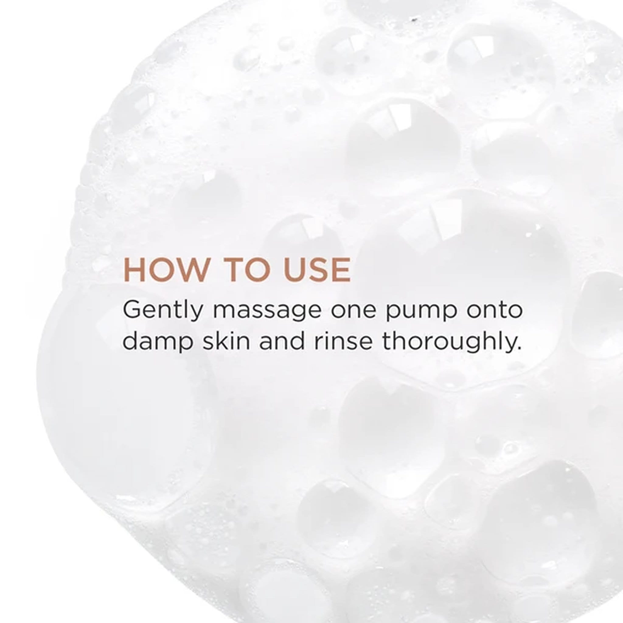 How to use Osmosis Deep Clean cleanser by massaging one pump onto damp skin then rinsing