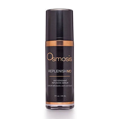 Osmosis Replenish MD Antioxidant Infusion Serum 1 oz black and bronze pump bottle