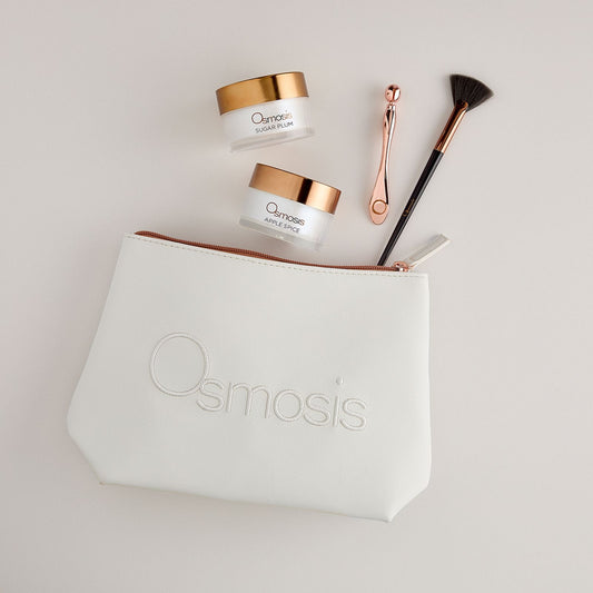 Osmosis Sugar and Spice Mask Set with Sugar Plum and Apple Spice masks brush and massage tool