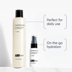 PCA Skin Hydrating Toner in 7 oz full size and 1 oz travel size spray