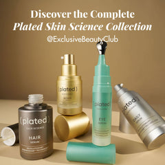 Plated Skin Science collection with Hair Intense Eye and Daily serums